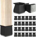 Square Chair Leg Protectors for Hardwood Floors, .7/8" by ComeHomeWithMe