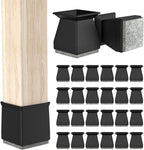 Square Chair Leg Protectors for Hardwood Floors, .7/8" by ComeHomeWithMe