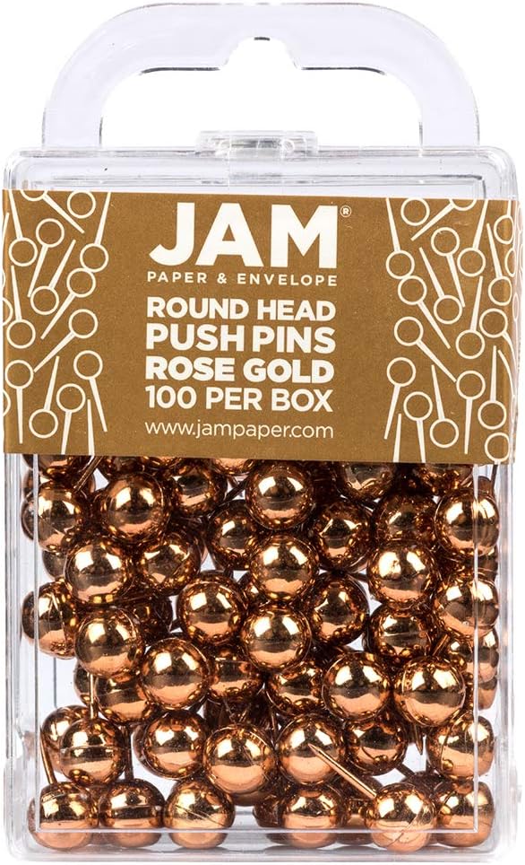 JAM PAPER Colorful Push Pins by JAMPaper