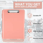 Sooez Clipboard with Storage, High Capacity Nursing Clip Board 8.5 x 11 with - Image 4