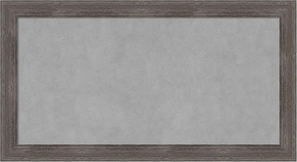 Amanti Art Grey Framed Magnetic Board 15x27 Small Vision Board
