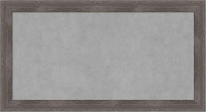 Amanti Art Grey Framed Magnetic Board 15x27 Small Vision Board by AmantiArt