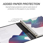 Samsill 0.5 Inch 3 Ring Binder, Made in USA, Economy Round Ring, 100 Sheet - Image 7