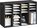 HOOBRO Wooden Literature Organizer, 36-Slot Mail Sorters, Removable Classroom - Image 9