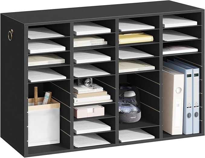 HOOBRO Wooden Literature Organizer, 36-Slot Mail Sorters, Removable Classroom - Image 9