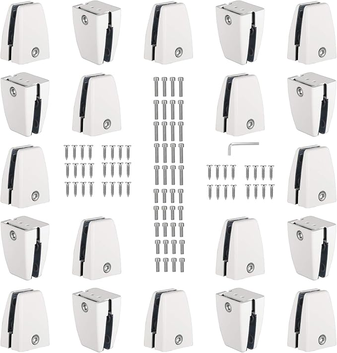 KSWLOR 20 PCS Office Desk Partition Support Bracket, Desk Divider Clamp by KSWLOR