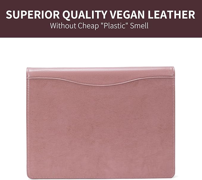 Geslun Personalized Vegan Leather 3 Ring Binder, Custom 8.5 x 11 Letter Size - Image 4