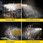 21000 Lumens Work Lights with Stand, 3 Head Portable LED Work Light, IP65 - Image 5