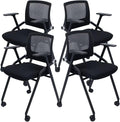SLKJChr 4 Pack Foldable Office Chairs by SLKJChairs