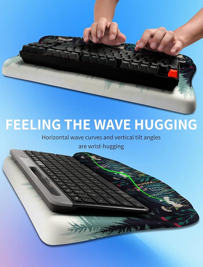 KUOSGM Ergonomic Wave Wrist Rest - Image 3