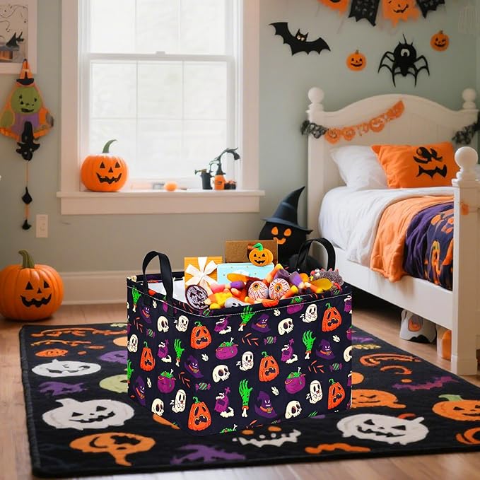 FUULOXE Halloween Ghost Storage Basket - Image 5