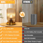 lightround cordless table lamp for bedroom, touch stepless, package contents