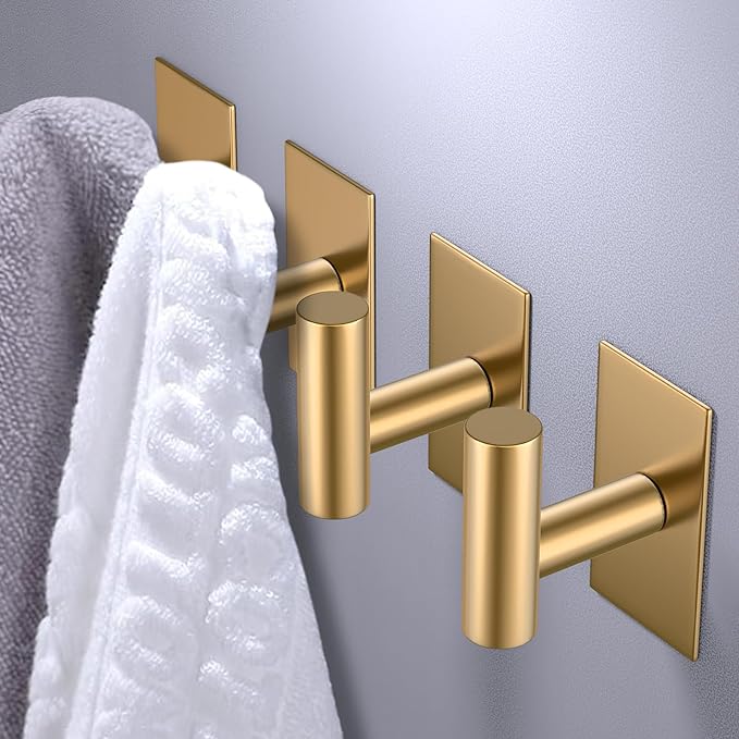 VAEHOLD Wall Towel Hooks, Heavy Duty Sticky Holder Waterproof Towel Hooks - Image 2