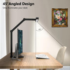 micomlan architect desk lamp with atmosphere lighting, adjustable, side view
