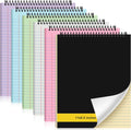Resurhang 6 Pcs Legal Pad Top Spiral Bound Notebook 70 Sheets Double Sided
