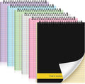 Resurhang 6 Pcs Legal Pad Top Spiral Bound Notebook 70 Sheets Double Sided by Resurhang