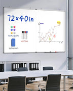 72"X 40" Large Magnetic Dry Erase Whiteboard, Removable Wall Hanging Board - Image 2