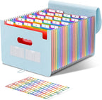ABC life 26-Pocket Accordion File Organizer, Expanding File Folder, Letter/A4 by ABClife