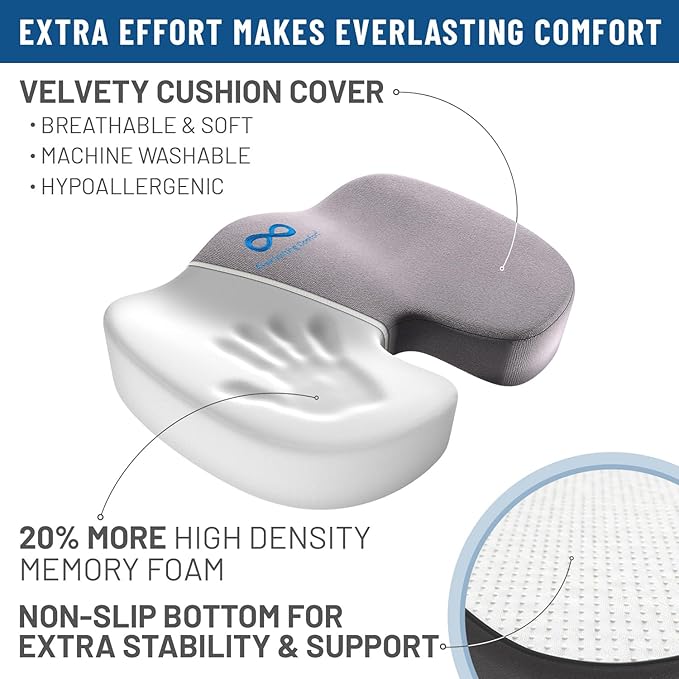 Everlasting Comfort Doctor Recommended Memory Foam Seat Cushion - Image 9