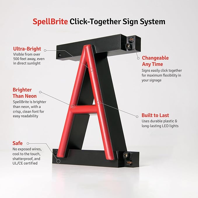 SpellBrite OFFICES Sign | Directional Sign - Image 8
