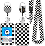 Black and White Checkered Lanyards by Giancomics