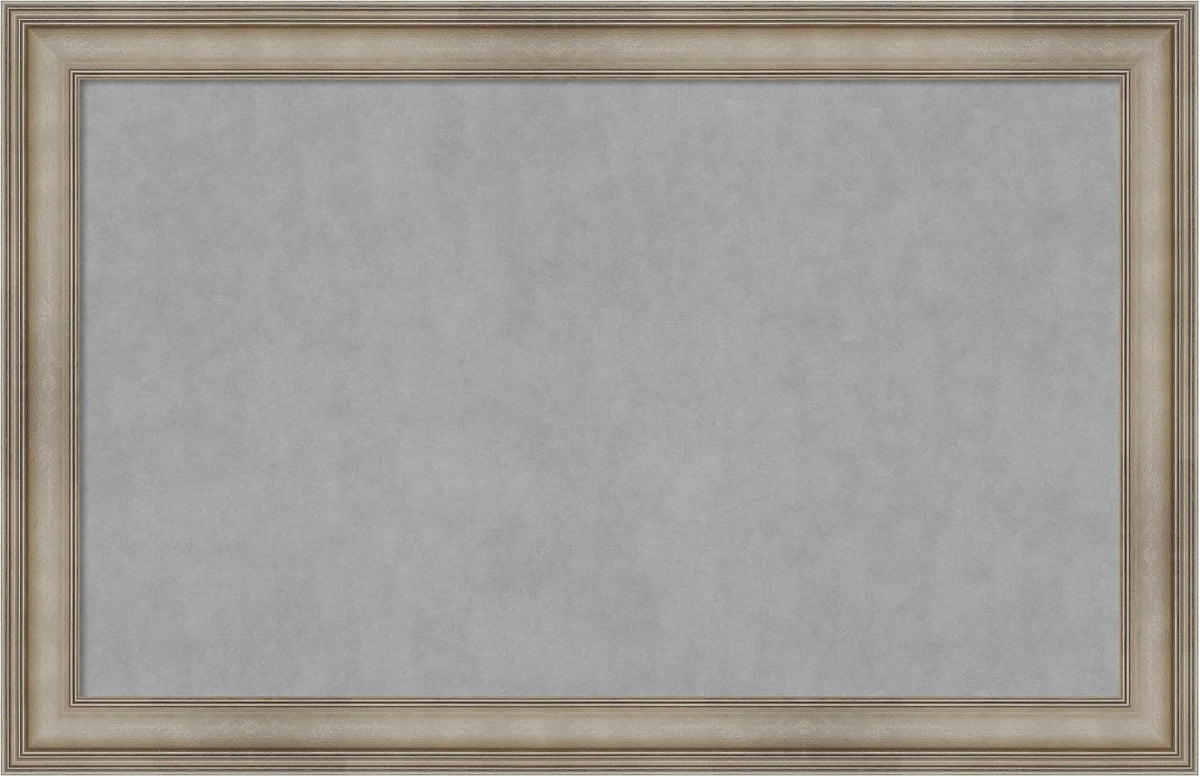 Amanti Art Silver Framed Magnetic Board 29x45 Large Vision Board