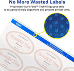 Avery Printable Blank Oval Labels, 1.5" x 2.5", Glossy White, 180 Customizable Labels (22804)