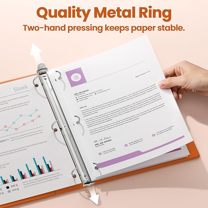 SUNEE 3 Ring Binder 3 Inch 1 Pack - Image 2
