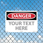 Custom OSHA Style Danger Sign 12" x 18" Aluminum Sign, Customizable "Your Text - Image 3