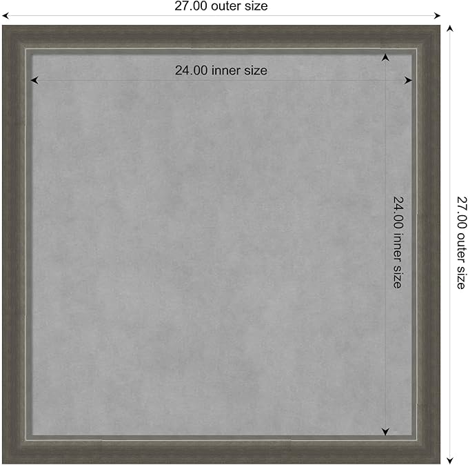 Amanti Art Silver Framed Magnetic Board 27x27 Medium Vision Board - Image 4