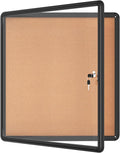 Mifuro 28"x26" Enclosed Bulletin Board, Lockable Weather-Resistant Aluminum by MifuroOfficeProduct