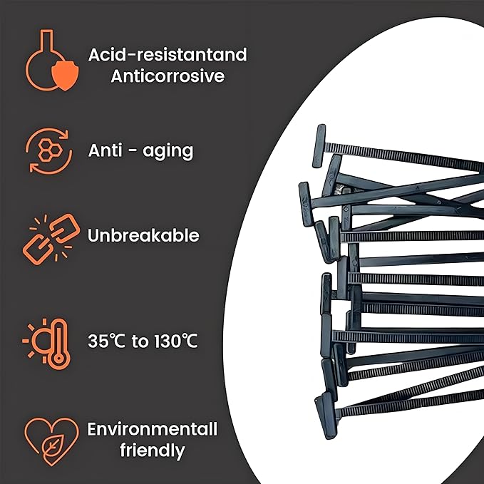 200 Pcs Nylon Universal Cable Tie Buckle - Image 6