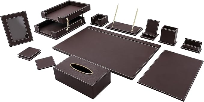 RitPin Desk Set, 11-Piece All-in-One – Executive Desk Accessories & Office by RitPin