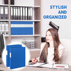 Henoyso 8 Pcs 3 Ring Binder 0.5 Inch Round Fits Letter Size 8.5'' x 11'' Paper - Image 6
