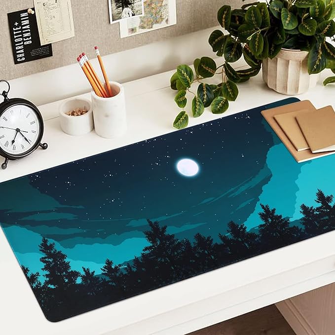 iCasso Extended Gaming Mouse Pad, Large 3mm Non-Slip Rubber Base Mousepad - Image 6