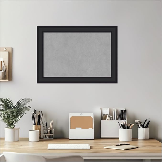 Amanti Art Black Framed Magnetic Board 15x21 Small Vision Board - Image 5