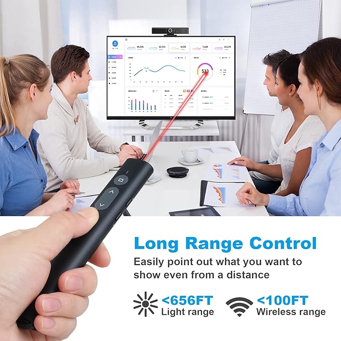 Presentation Clicker Presentation Remotes, Type C/USB A 2 in 1 Pointer - Image 5