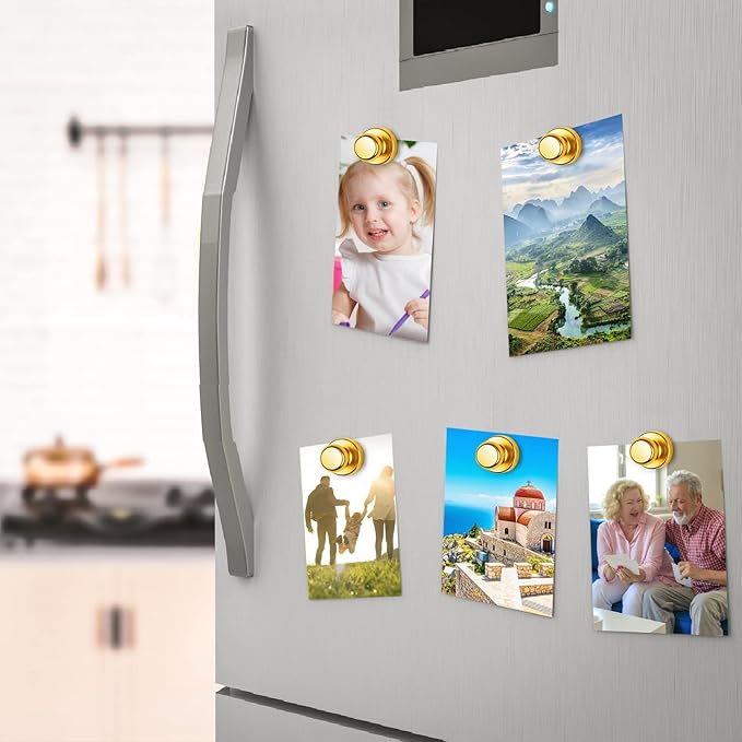Junarter 20 Pack Magnetic Push Pins, Refrigerator Magnets Strong, Dry Erase - Image 3