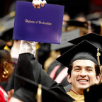 GraduationMall 11"x14" Imprinted Padded Diploma Cover Certificate Holder Purple - Image 2
