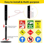 INNOVSIGN Heavy Duty Sign Base Cast Iron Sign Post - Image 3