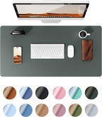 YSAGi Leather Desk Protector, Office Mat, Large Mouse Mat, Non-Slip PU Leather by YSAGi