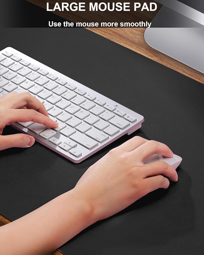 Leather Desk Pad Protector, Small Desk Mat, Office Desk mat, Computer and - Image 3