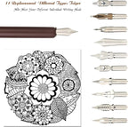 hhhouu Calligraphy Set for Beginners Quill Pen and Ink Set Fancy Pens - Image 4
