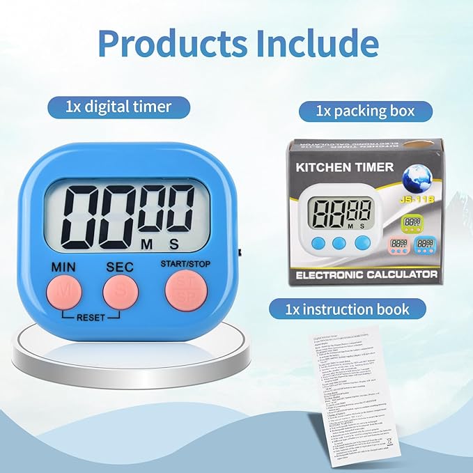 48 Pack Digital Kitchen Timer Magnetic Digital Timer - Image 3