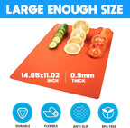10 Pieces Flexible Cutting Boards, BPA Free Plastic Cutting Boards - Image 2
