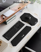 Ergonomic Mouse Pad and Keyboard Wrist Rest Support Set, Massage Design Mousepad - Image 6