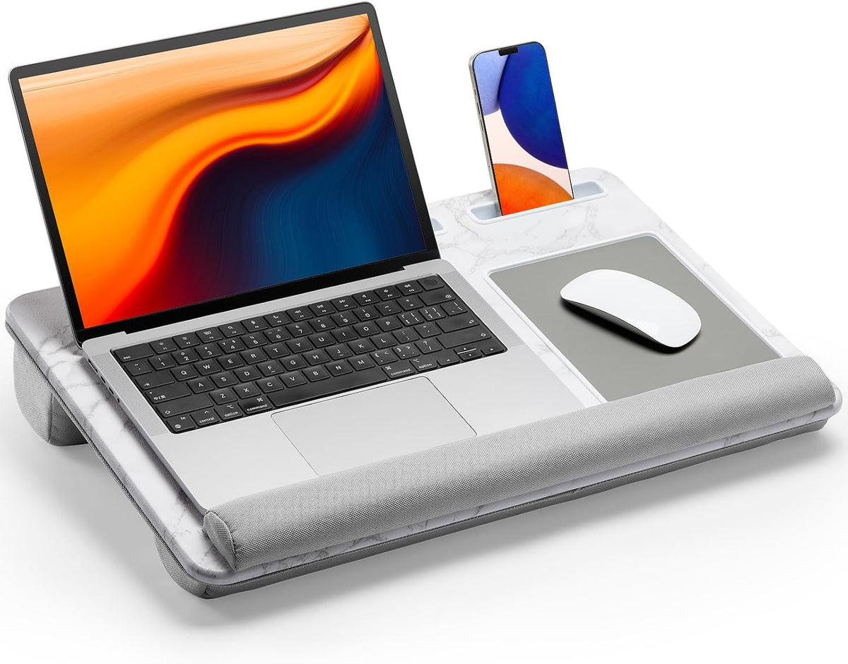 HUANUO Lap Desk - Fits up to 17 inches Laptop Desk, Marbling