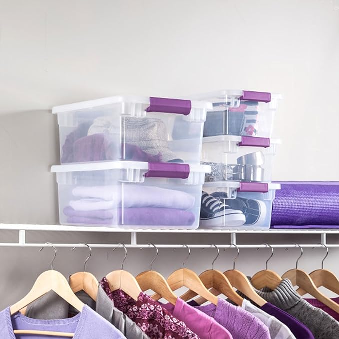 Sterilite 36-Pack ClearView Latch Box, Stackable Storage Organizer Bins - Image 7