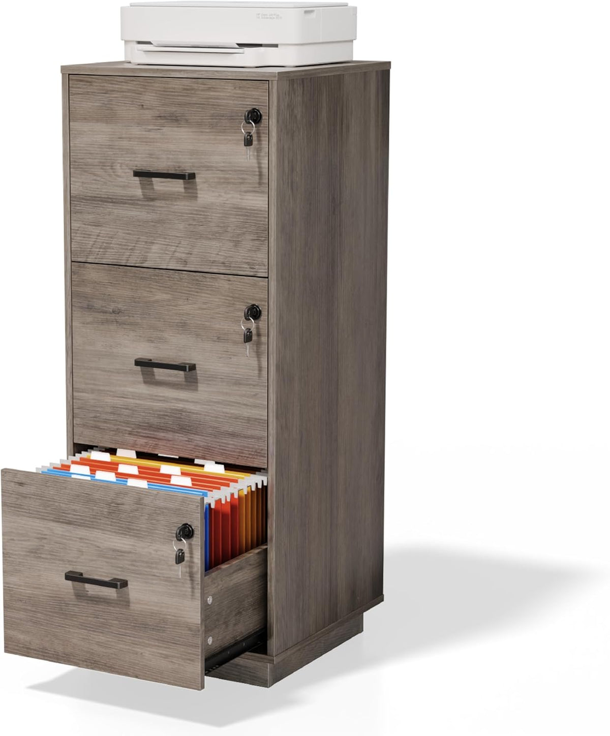 VINGLI 3 Drawer File Cabinet