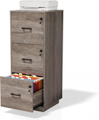 VINGLI 3 Drawer File Cabinet by VINGLI